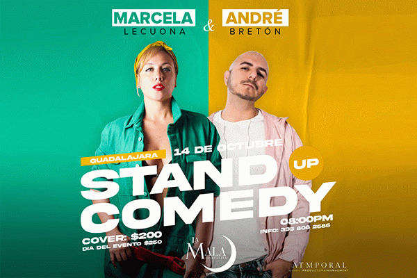 -Stand up  Marcela Lecuona y André Bretón
